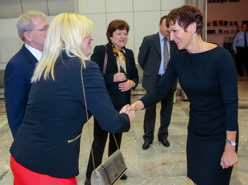 Na koncert je prišla tudi dr. Maja Makovec Brenčič, ministrice za izobraževanje, znanost in šport