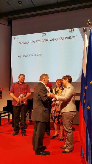 G. Marjan Pečan je kri daroval že 428-krat