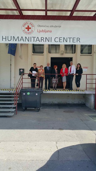 in obiskom v humanitarnem centru RKS Ljubljana
