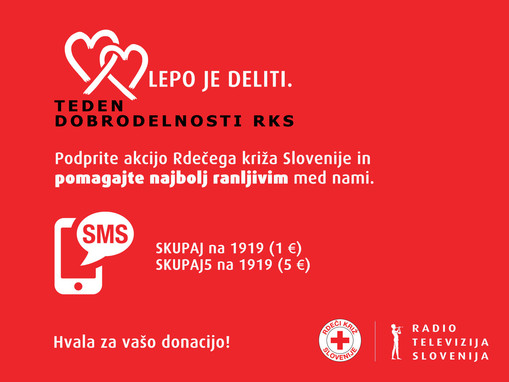 Številke za darovanje ostajajo odprte.