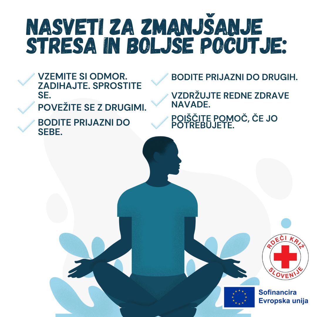 Zaupajte nam, kako vi poskrbite za svoje duševno zdravje?
#MentalHealth #DusevnoZdravje #skrb #EU4Health #rdecikriz
Grafika: IFRC